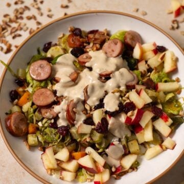 A sheet pan harvest bowl.