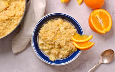 Creamy Orange Risotto Without Wine