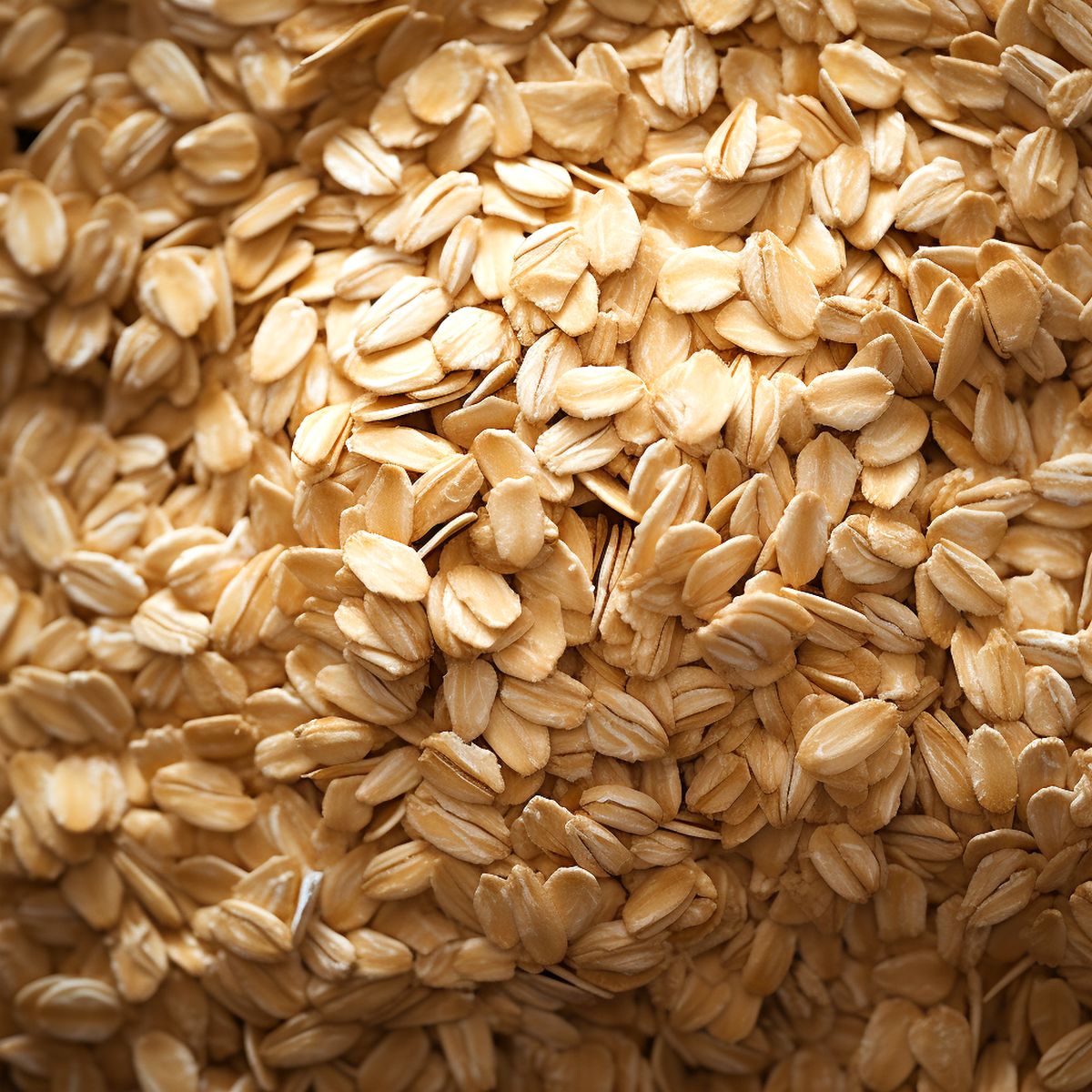 Close up of raw oats.