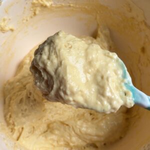 Batter after adding the egg whites.