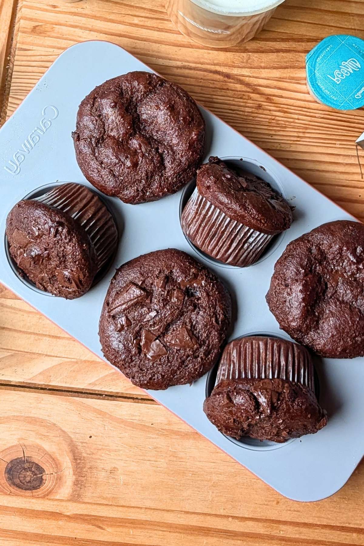 Muffins overhead.