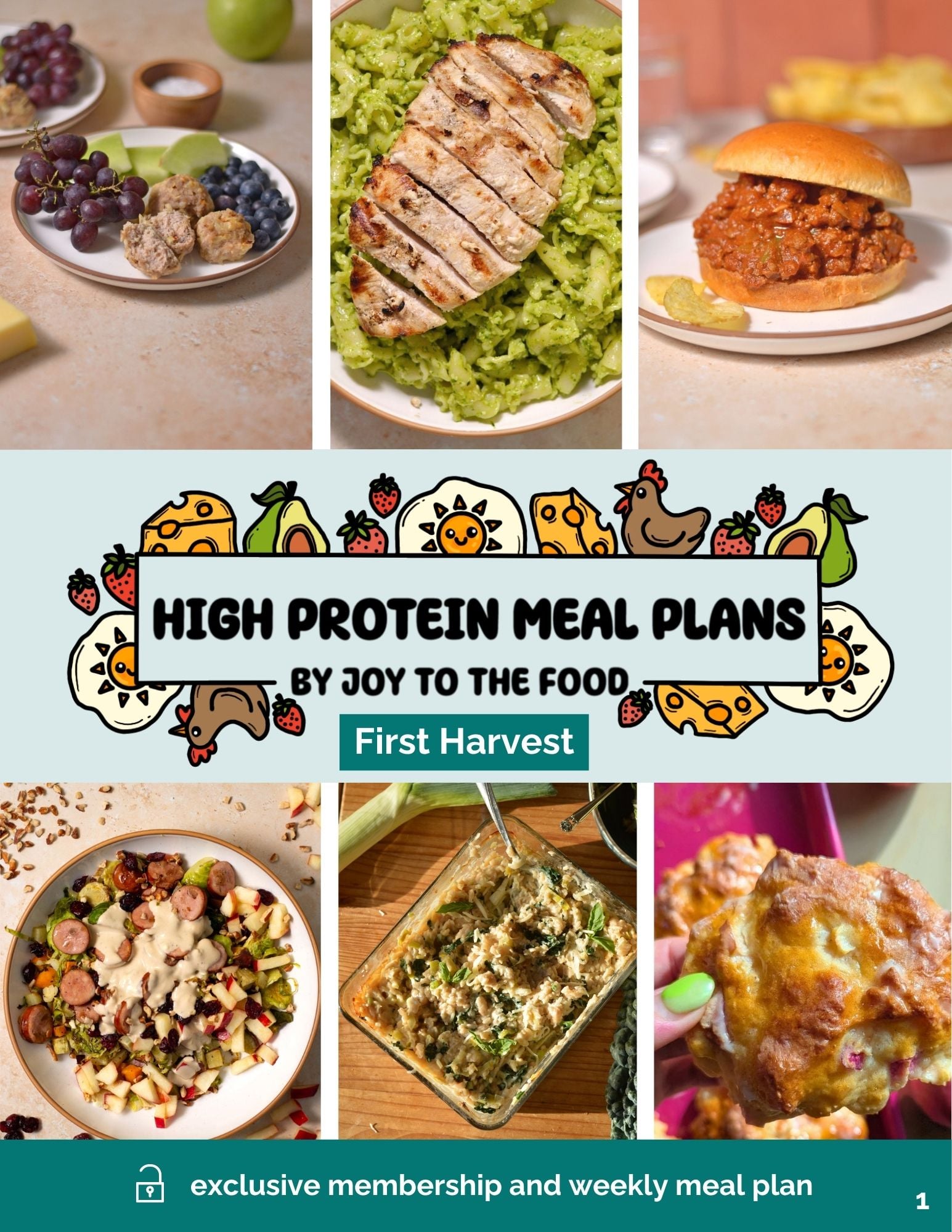 First harvest meal plan cover page.